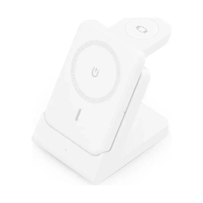 [AATCAT0480] Aisens Cargador Inalámbrico USBC 15W 4 en 1 Blanco