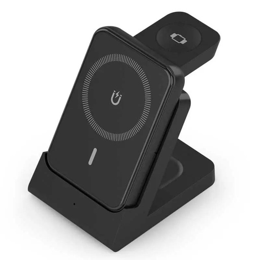 [AATCAT0480] Aisens Cargador Inalámbrico USBC 15W 4 en 1 compac