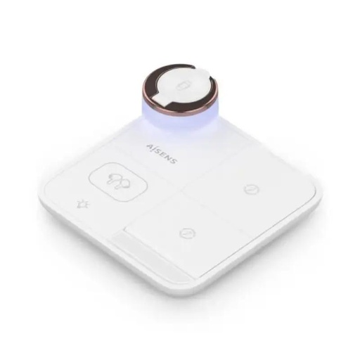 [AATCAT0482] Aisens Cargador Inalámbrico USBC 15W 4 en 1 Blanco