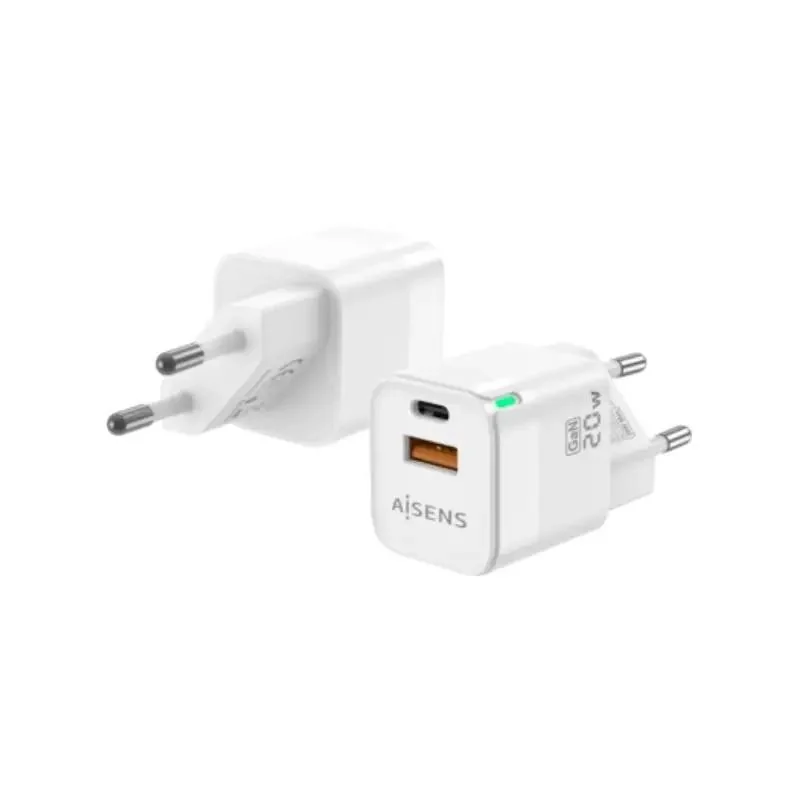 [AATCAT0499] Aisens Cargador GaN 20W 1xUSB-C PD3.0 Blanco
