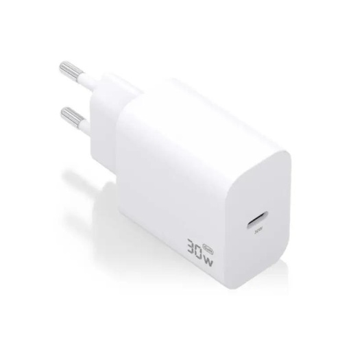 [AATCAT0501] Aisens Cargador GaN 30W 1xUSB-C PD3.0 Blanco