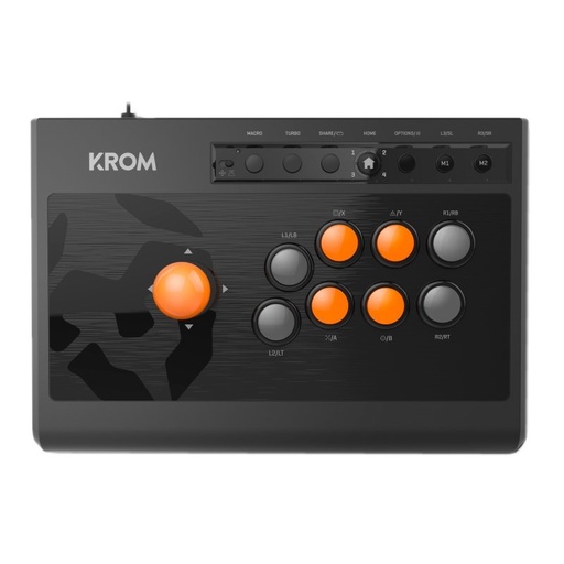 [AGAMAC0165] Krom Gamepad Arcade Kumite Multiplataforma