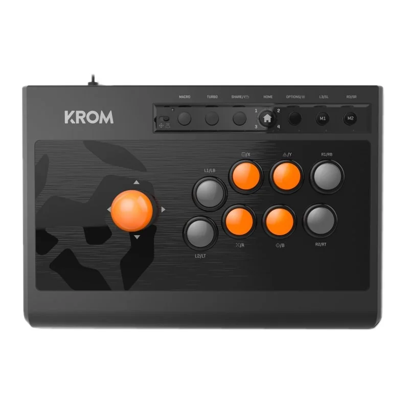 [AGAMAC0165] Krom Gamepad Arcade Kumite Multiplataforma