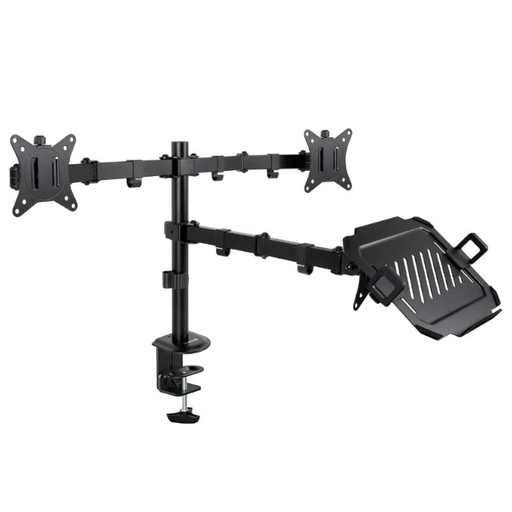 [AISATV0403] Tooq DB1202TN-B Soporte mesa 2 pantallas+ portatil