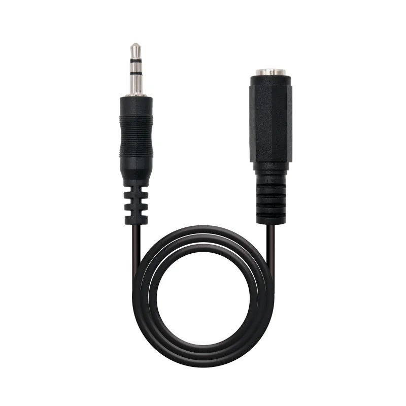 [AISCCI0035] Nanocable Cable Audio, Jack 3.5/M-H, Negro, 3 M