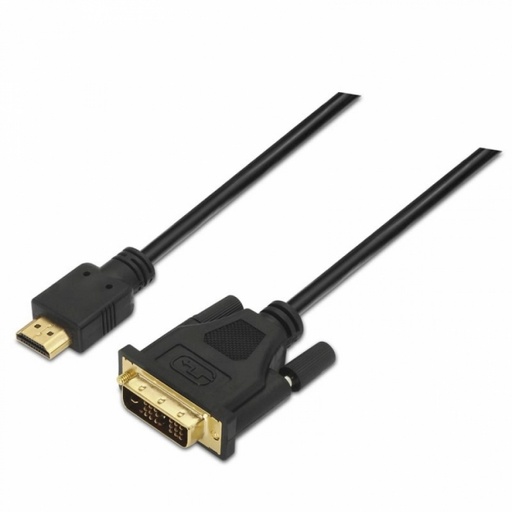 [AISCCI0282] Nanocable Cable DVI/HDMI DVI18+1/M-HDMI A/M,1.8 M