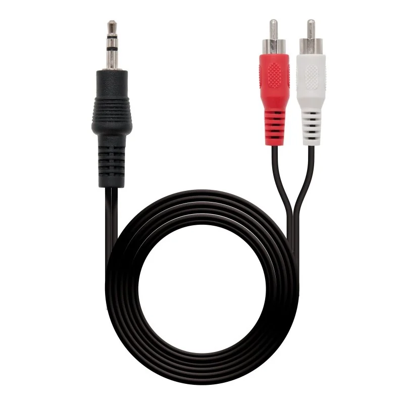 [AISCCI0457] Nanocable Cable Audio Jack 3.5/M-2xRCA/M, 3 M