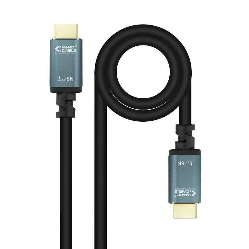 [AISCCI0501] Nanocable Cable HDMI 2.1 IRIS 8K M/M, 3 metros
