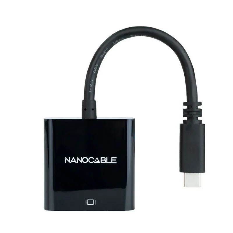 [AISCCI0602] Nanocable Conversor USB-C/M a HDMI/H Negro 15cm