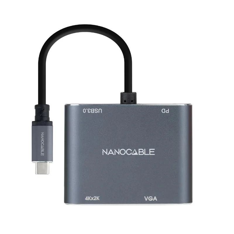 [AISCCI0676] Nanocable Converosr USB-C a HDMI/VGA/USB3.0/PD