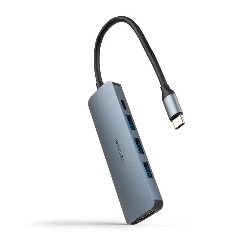 [AISCCI0736] Nanocable Hub USB-C 3xUSB-A+HDMI+USB-C PD