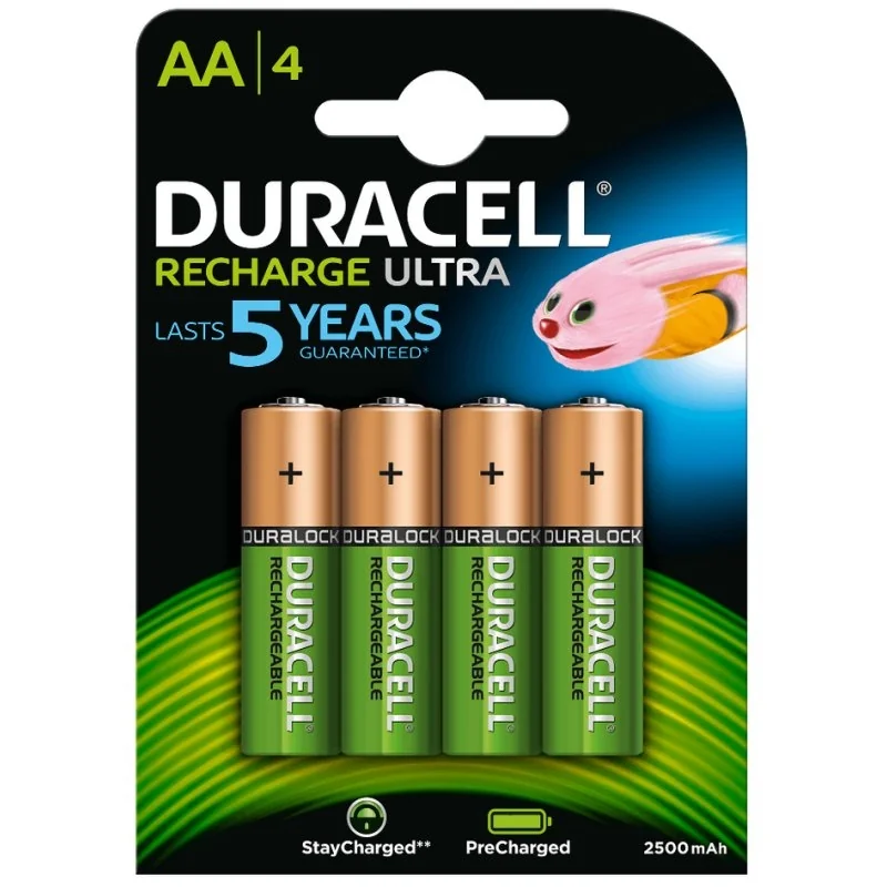 [AISPIL0112] Duracell Pila Recargable HR6 AA 2500mAh Blister*4