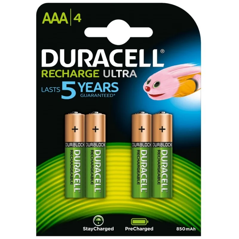 [AISPIL0113] Duracell Pila Recargable HR03 AAA 900mAh Blister*4