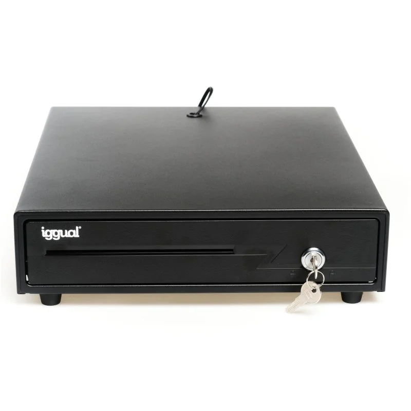 [APTACP0055] iggual Cajón Portamonedas IRON-10 38cm 4+6 negro