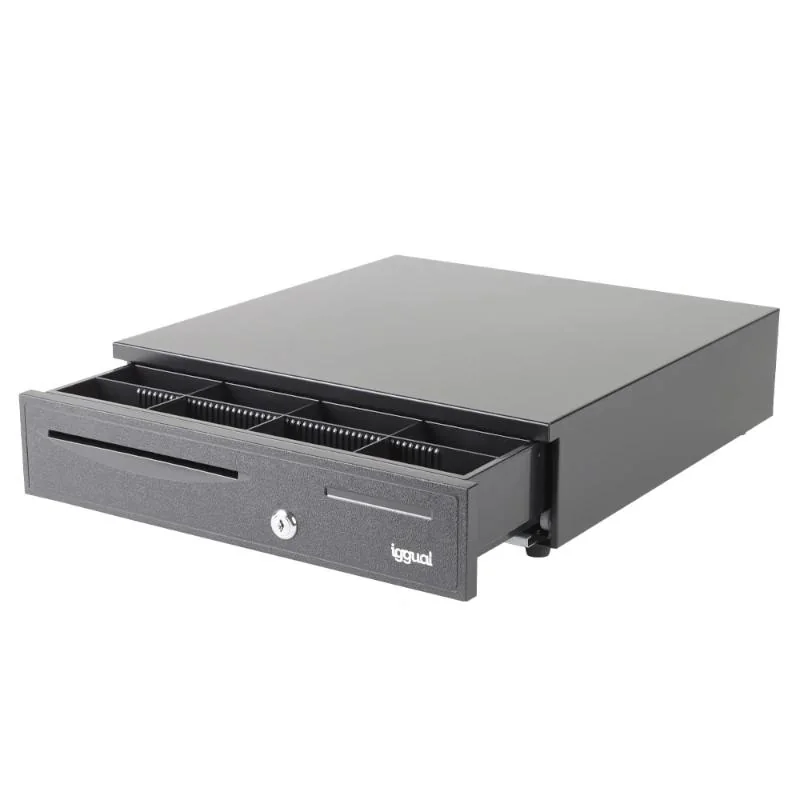 [APTACP0076] iggual Cajón portamonedas IRON-20 42cm 4+8 negro