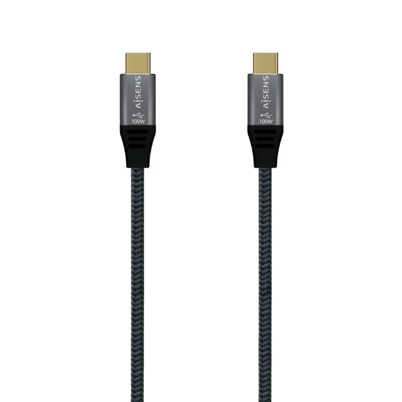 [APTAPC1121] Aisens Cable USB3.2 Gen2X2 5A E-Mark CM-CM Gris 2M