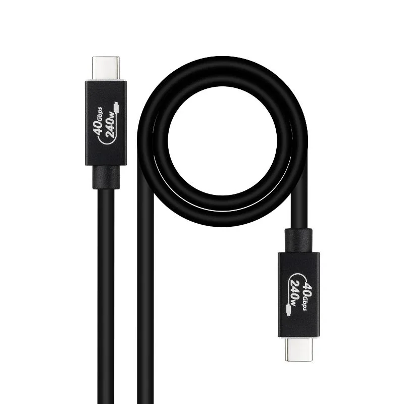 [APTAPC1158] Nanocable Cable USB4 Gen3x2 40Gbps 240W USB-C 1M