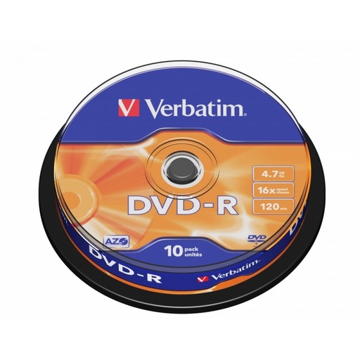 [CCDDMW0011] Verbatim DVD-R 4.7GB 16x Tarrina 10Uds