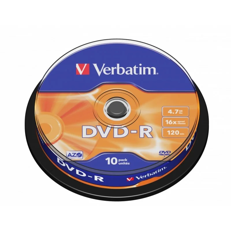 [CCDDMW0011] Verbatim DVD-R 4.7GB 16x Tarrina 10Uds