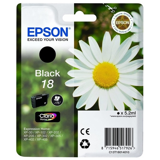 [CCICTO0389] Epson Cartucho T1801 Negro