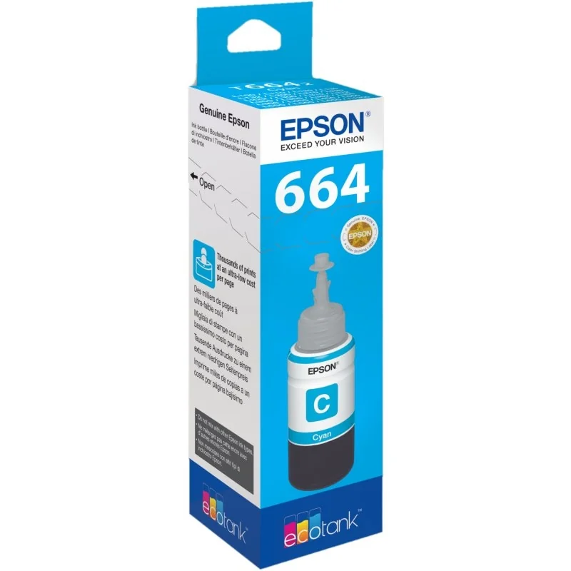 [CCICTO0569] Epson Botella Tinta Ecotank T6641 Cyan
