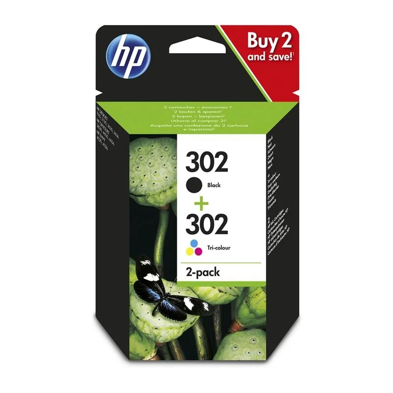 [CCICTO0610] HP Cartucho Multipack 302 Negro+ Color