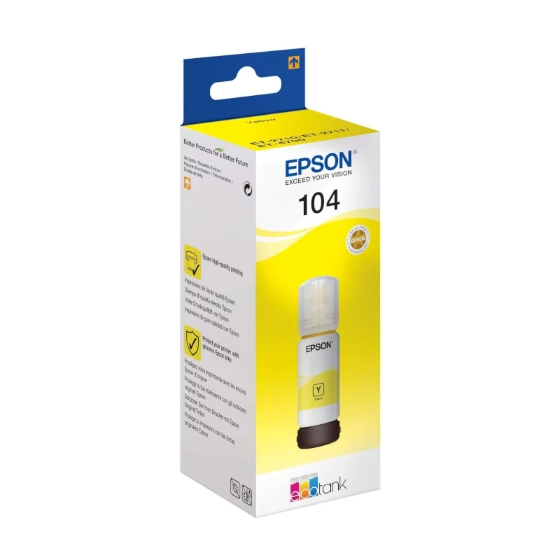 [CCICTO0756] Epson Botella Tinta Ecotank 104 Amarillo