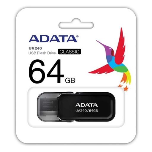 [FAELAP0645] ADATA Lapiz Usb UV240 64GB USB 2.0 Negro