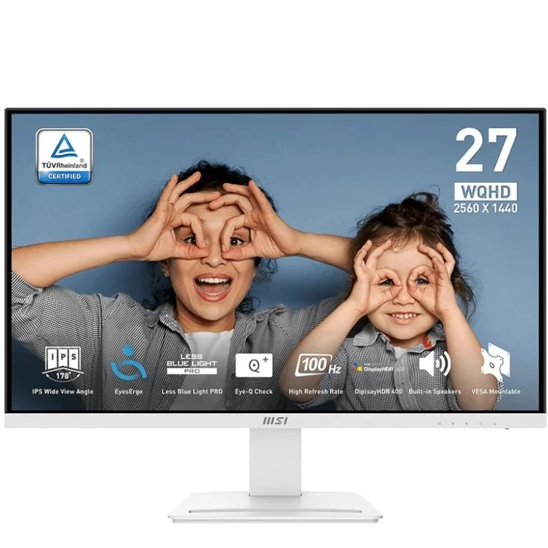 [FMOMLE1018] MSI MP273QW E2 Monitor 27" WQHD 2xHDMI DP MM bco