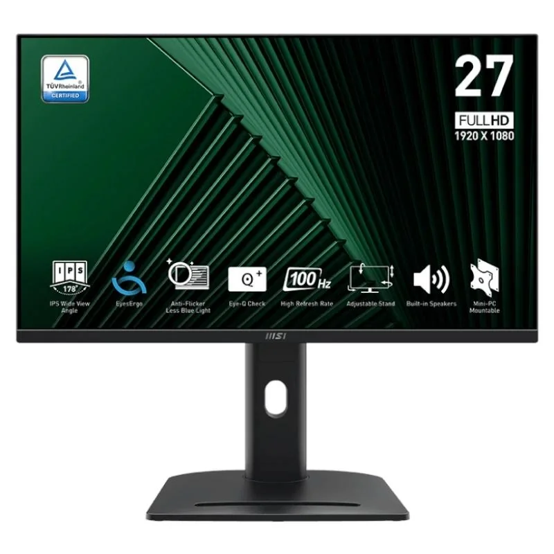 [FMOMLE1046] MSI MP275PG Monitor 27"100h VGA HDMI DP  MM AA