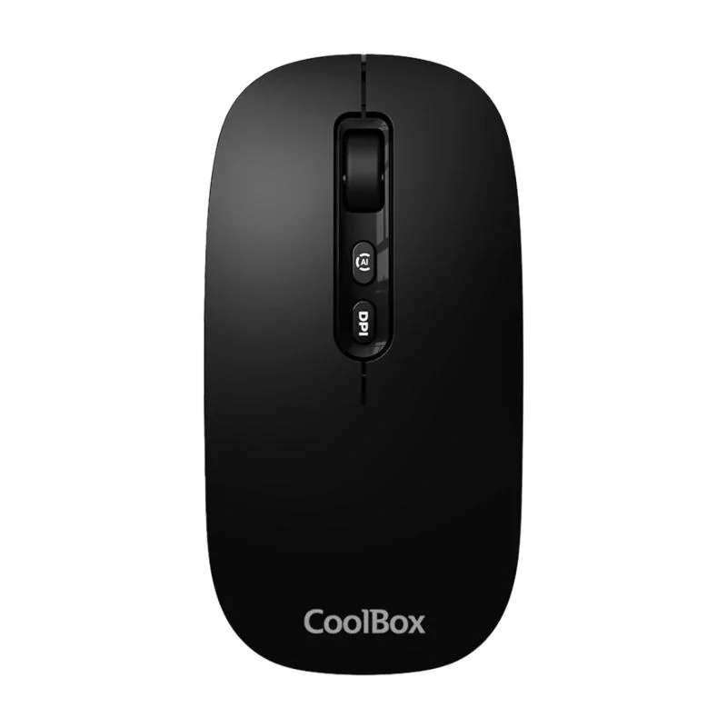 [FTRRIN0542] Coolbox Ratón W02-IA Inalámbrico RF+BT Negro