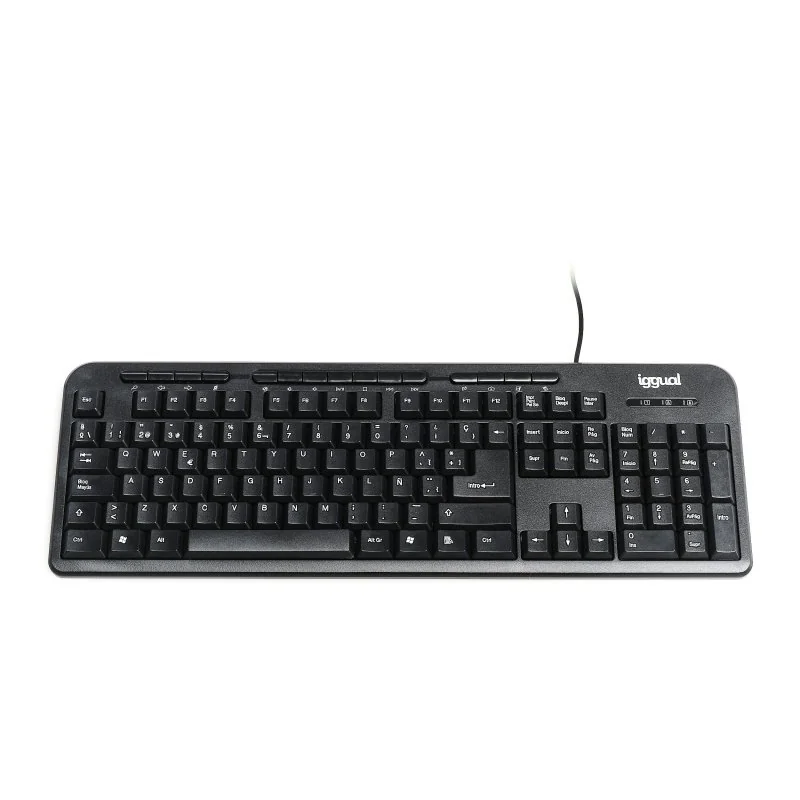 [FTRTUS0433] iggual Teclado multimedia CK-BASIC-120T negro