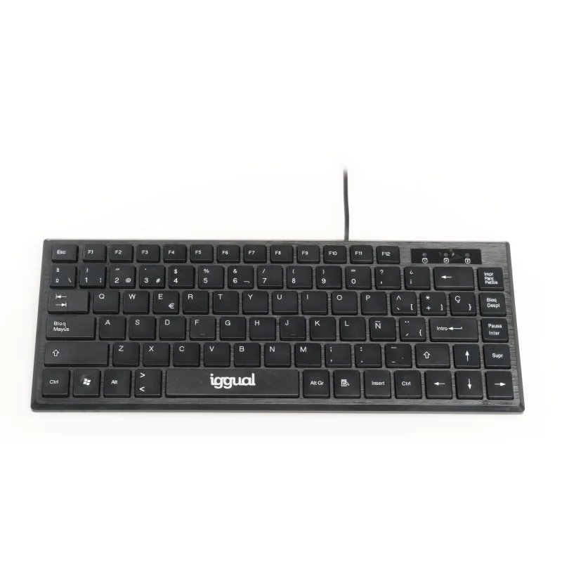 [FTRTUS0464] iggual Teclado USB compacto TKL Slim TKL-USB negro