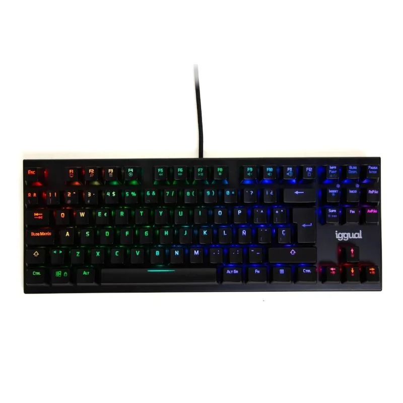 [FTRTUS0518] iggual Teclado gaming TKL mecánico ONYX RGB negro