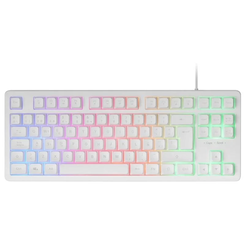 [FTRTUS0555] Mars Gaming Teclado MK023 TKL FRGB Blanco