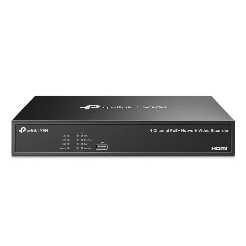 [GVVGVD0093] VIGI Grabador IP NVR1004H-4P Rack 01 HDD 04 C PoE