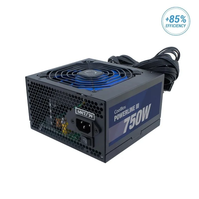 [ICAFA70394] COOLBOX FUENTE ALIM ATX  POWERLINE3 750W 85%EFI