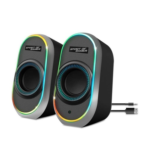 [MAUA200238] Spirit of Gamer Altavoz 2.0 FANATIC 500 RGB Black
