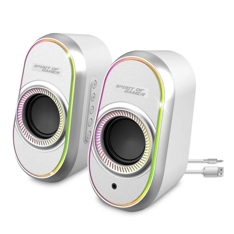 [MAUA200239] Spirit of Gamer Altavoz 2.0 FANATIC 500 RGB White