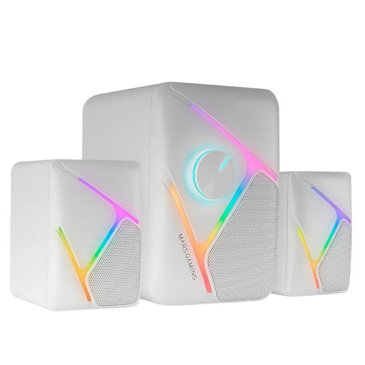 [MAUA210181] Mars Gaming Altavoces MS-H21 2.1 35W RGB Blanco