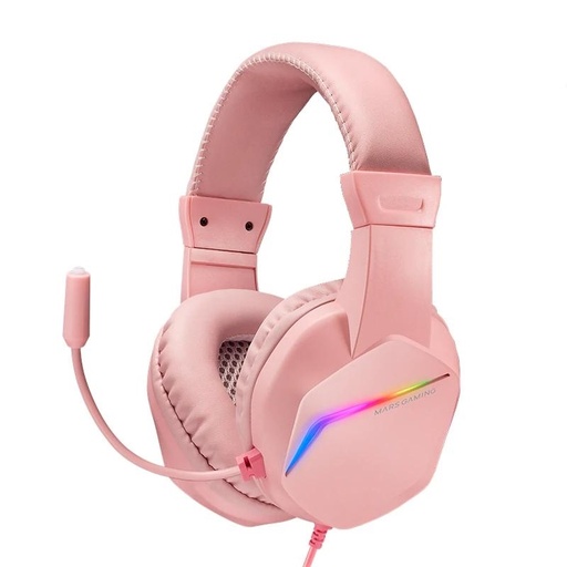 [MAUAMI1109] MARS GAMING Auricular+mic MH122 Rosa
