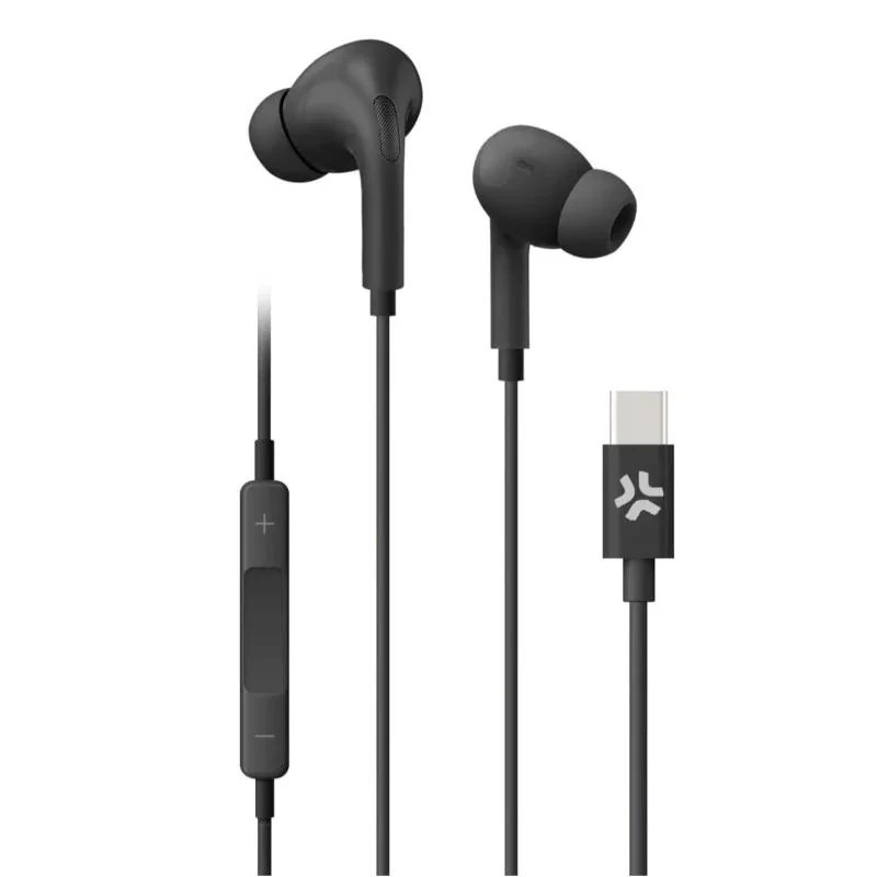 [MAUAMI1250] Celly Auriculares cable Usb-C Negro