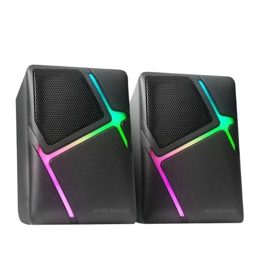 [MAUAPO0553] Mars Gaming Altavoces MS-H RGB Negro