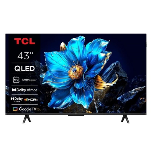 [MTVLED0989] TCL 43P7K TV 43" UHD QLED GOOGLETV DOLBY ATMOS
