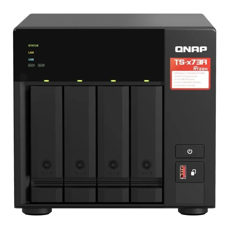 [NARARS0248] QNAP TS-473A-SW5T Bundle NAS 4XHDD-Bay + Switch
