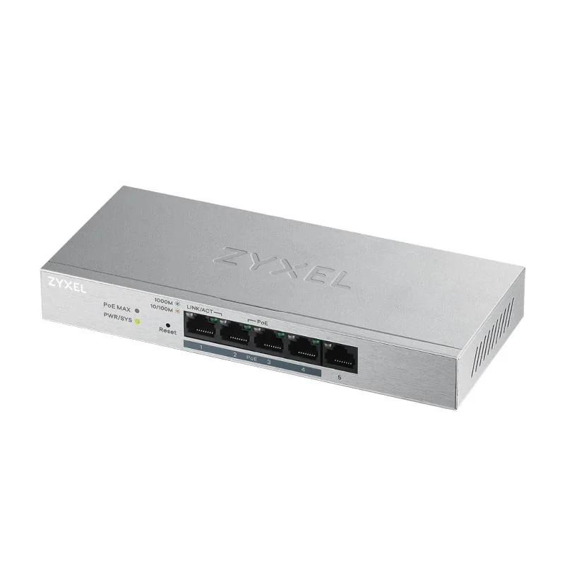 [NSWSAR0443] ZyXEL GS1200-5HPV2 Managed Switch 5xGb (4xPoE+)