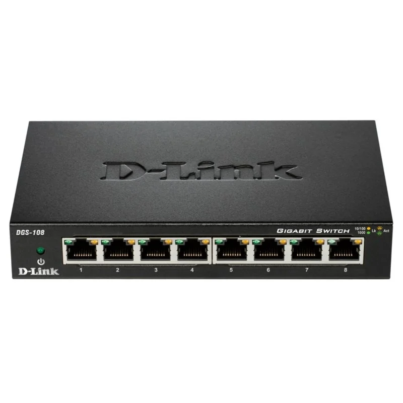 [NSWSSO0136] D-Link DGS-108 Switch 8xGB Metal