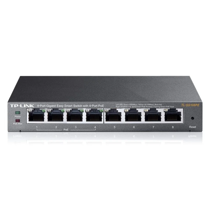 [NSWSSO0207] TP-LINK TL-SG108PE Switch 8xGB 4xGB PoE