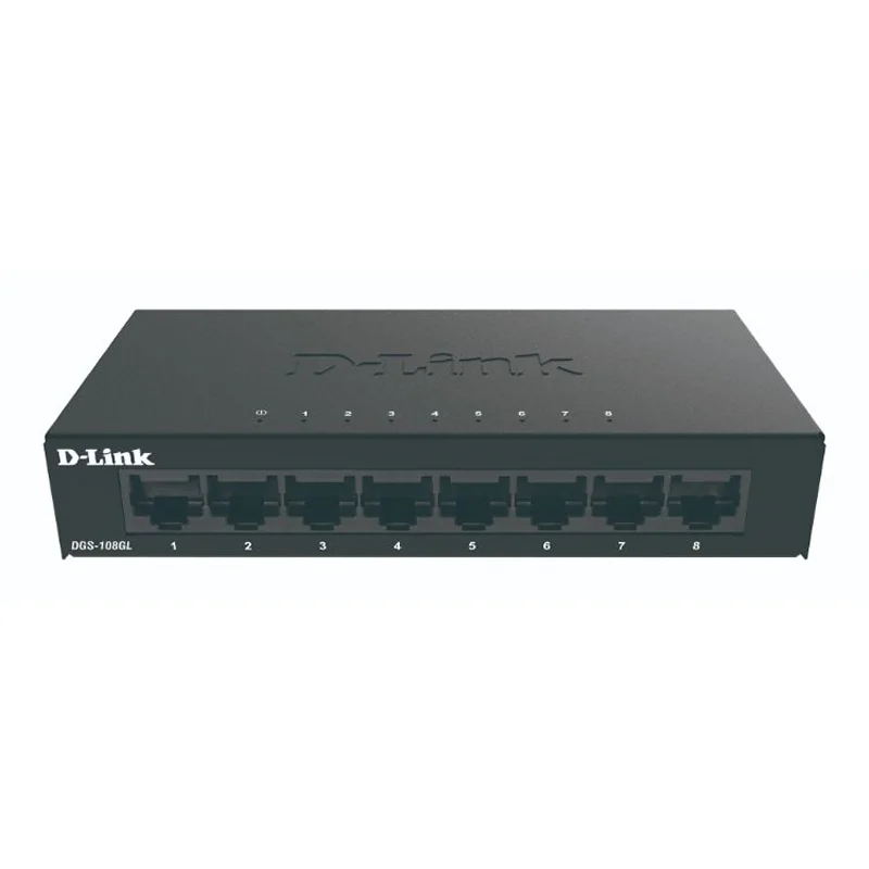 [NSWSSO0283] D-Link DGS-108GL Switch 8xGB Metal Plug&Play
