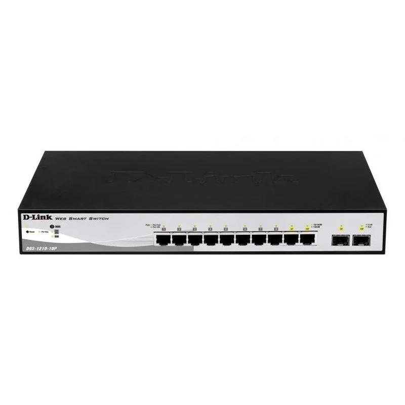 [NSWSSO0303] D-Link DGS-1210-10P/E Switch 8xGB PoE 2xSFP